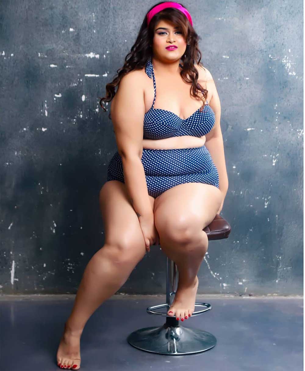 12 Hottest Indian Plus Size Models Who Flaunt Their Curves Graciously   Payal Soni Plus Size Model Bikini 