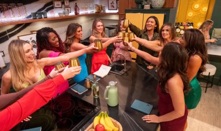 Love Is Blind Season 11 Boston women toast in the pods lounge