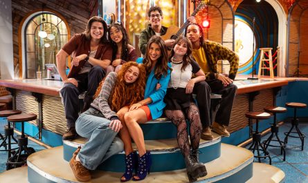 Daniella Monet and the new Hollywood Arts cast at the Asphalt Cafe